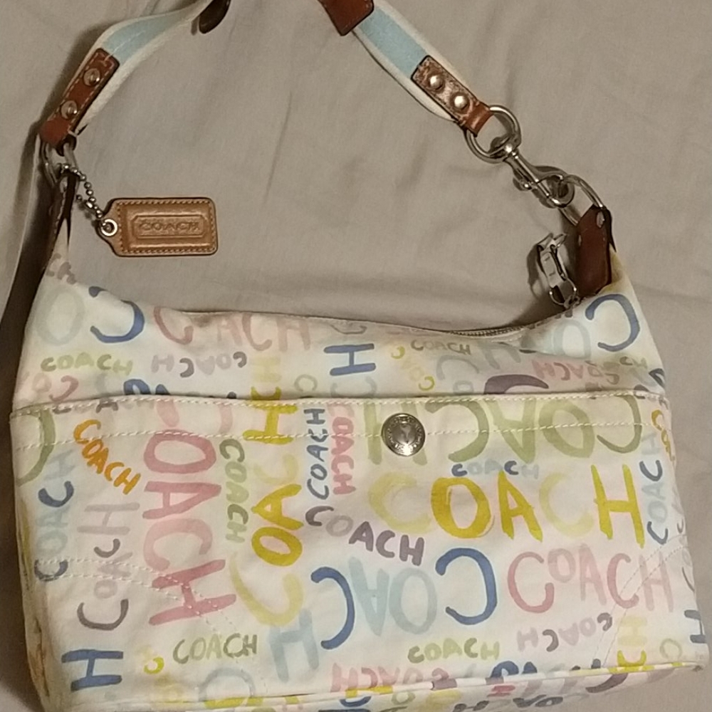 Coach signature multicolor bag